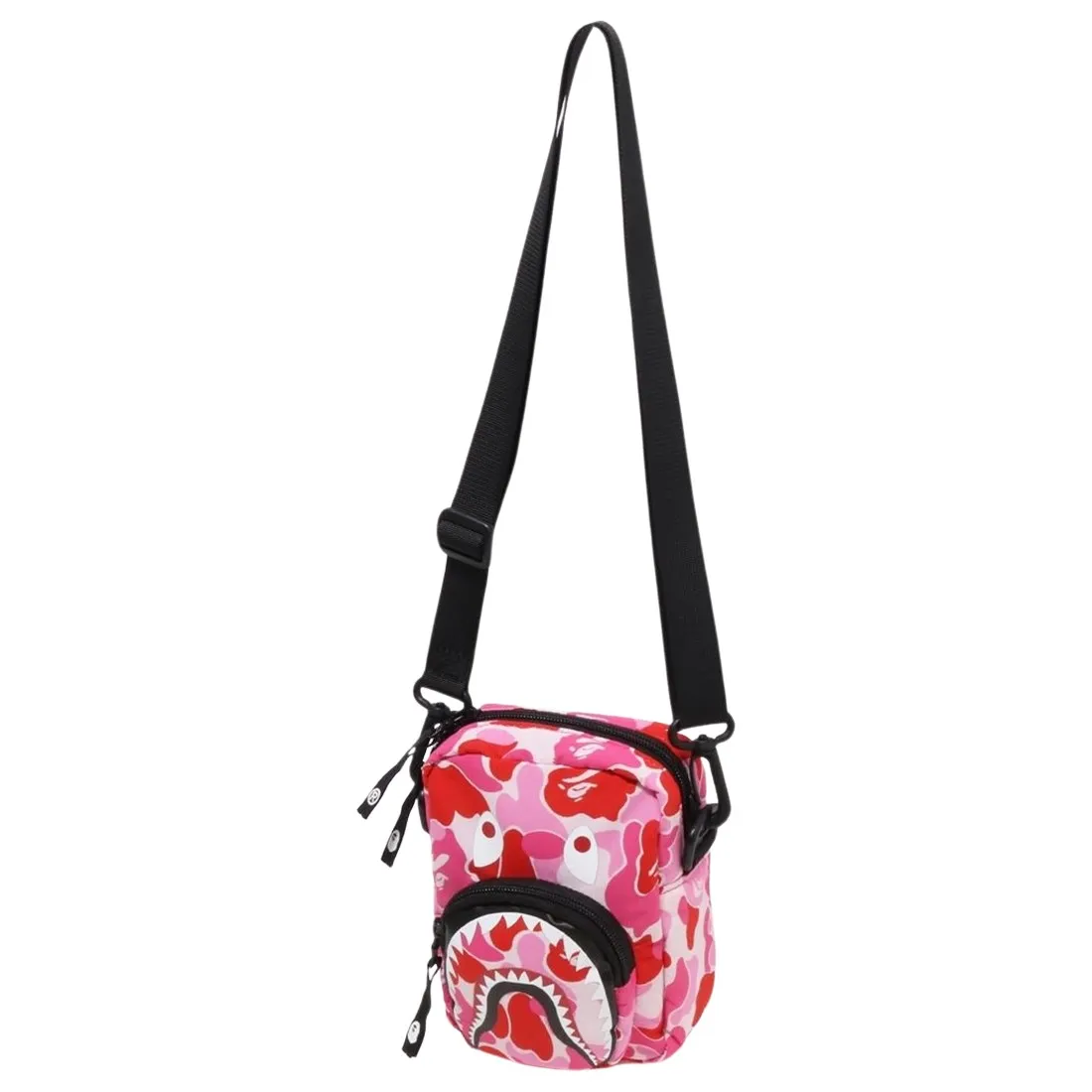 A Bathing Ape ABC Camo Shark Mini Bag (pink)