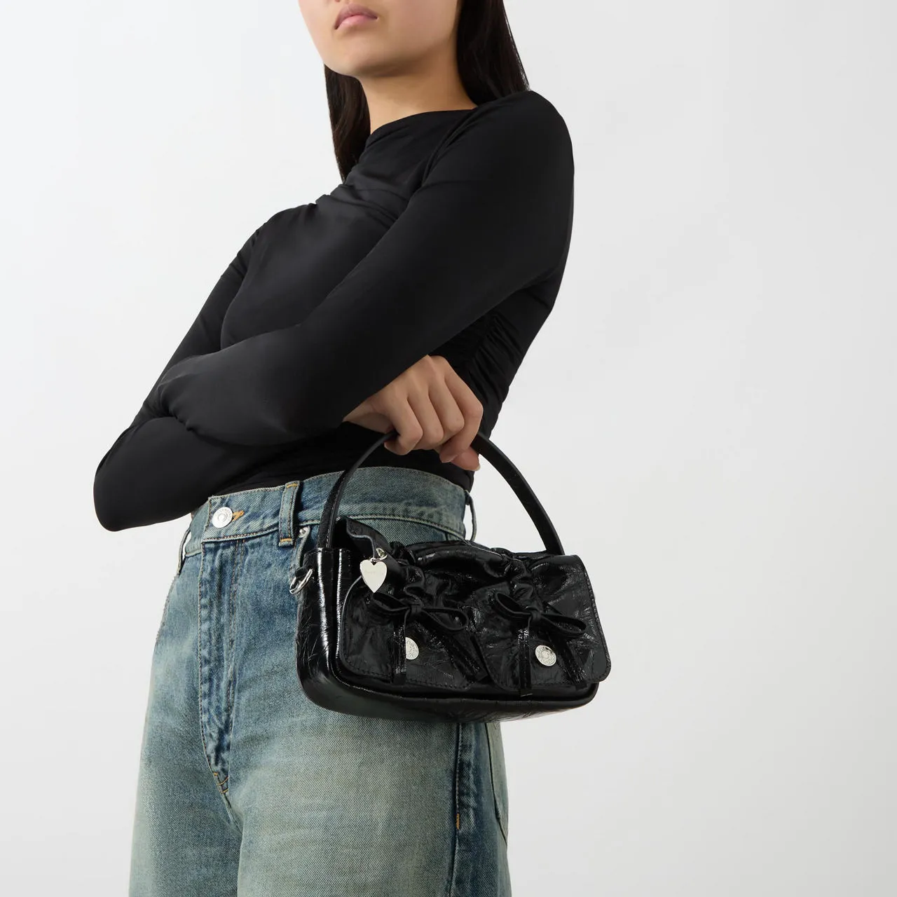 ACNE STUDIOS The Sustainable Edit Multi-Pocket Micro Crossbody Bag - Black