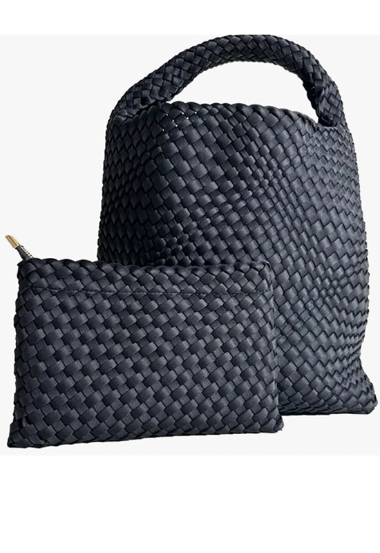 Ahdorned - Lauren Woven Tote Black