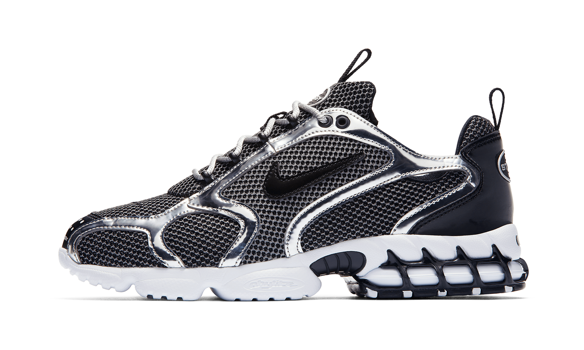 AIR ZOOM SPIRIDON CAGED STUSSY PURE PLATINUM