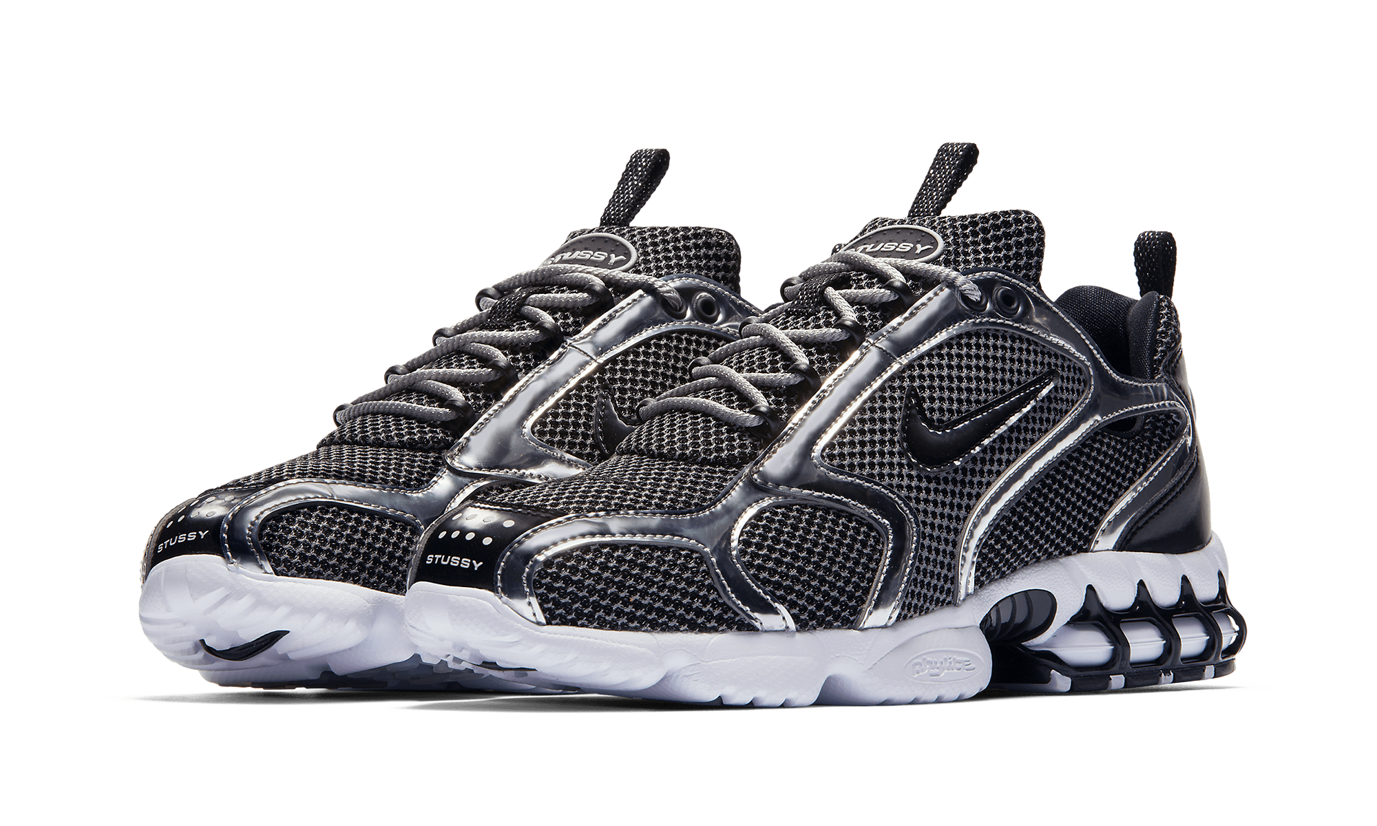 AIR ZOOM SPIRIDON CAGED STUSSY PURE PLATINUM