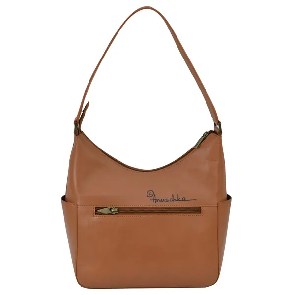 Anuschka Leather Handpainted Handbag: 382-BFY-HNY 