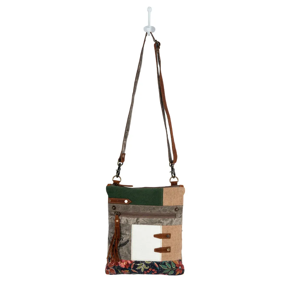 Boulangerie Floral Trim Crossbody Bag