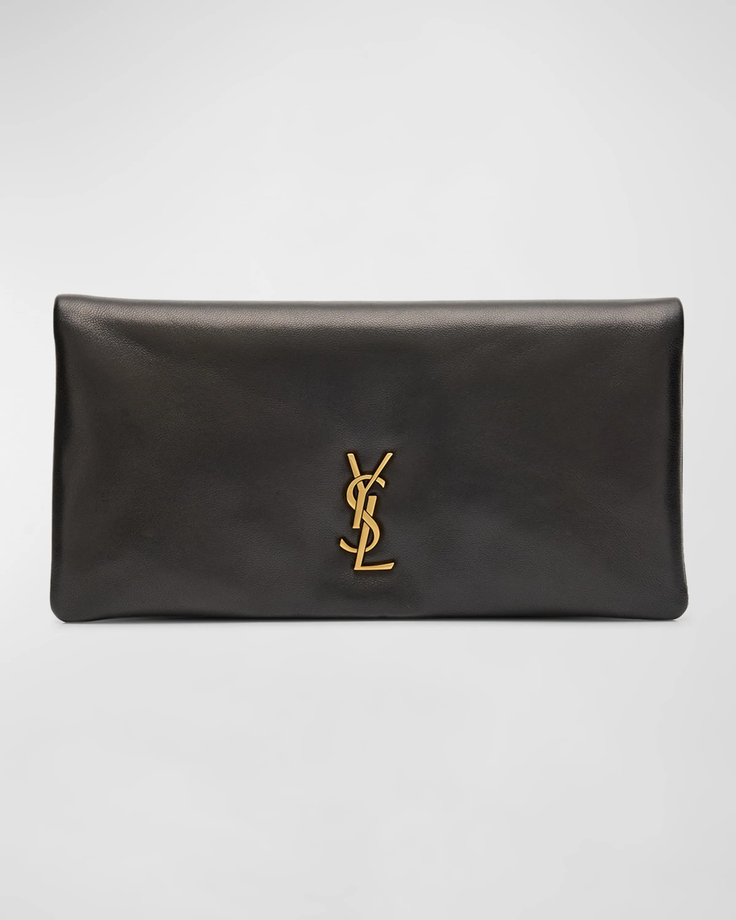 Calypso YSL Pouch Clutch Bag in Lambskin Leather