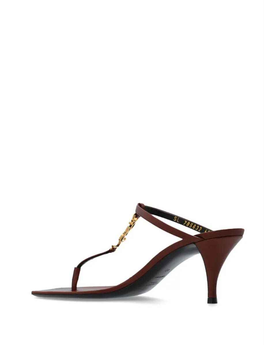 CASSANDRA 60MM LEATHER SANDALS