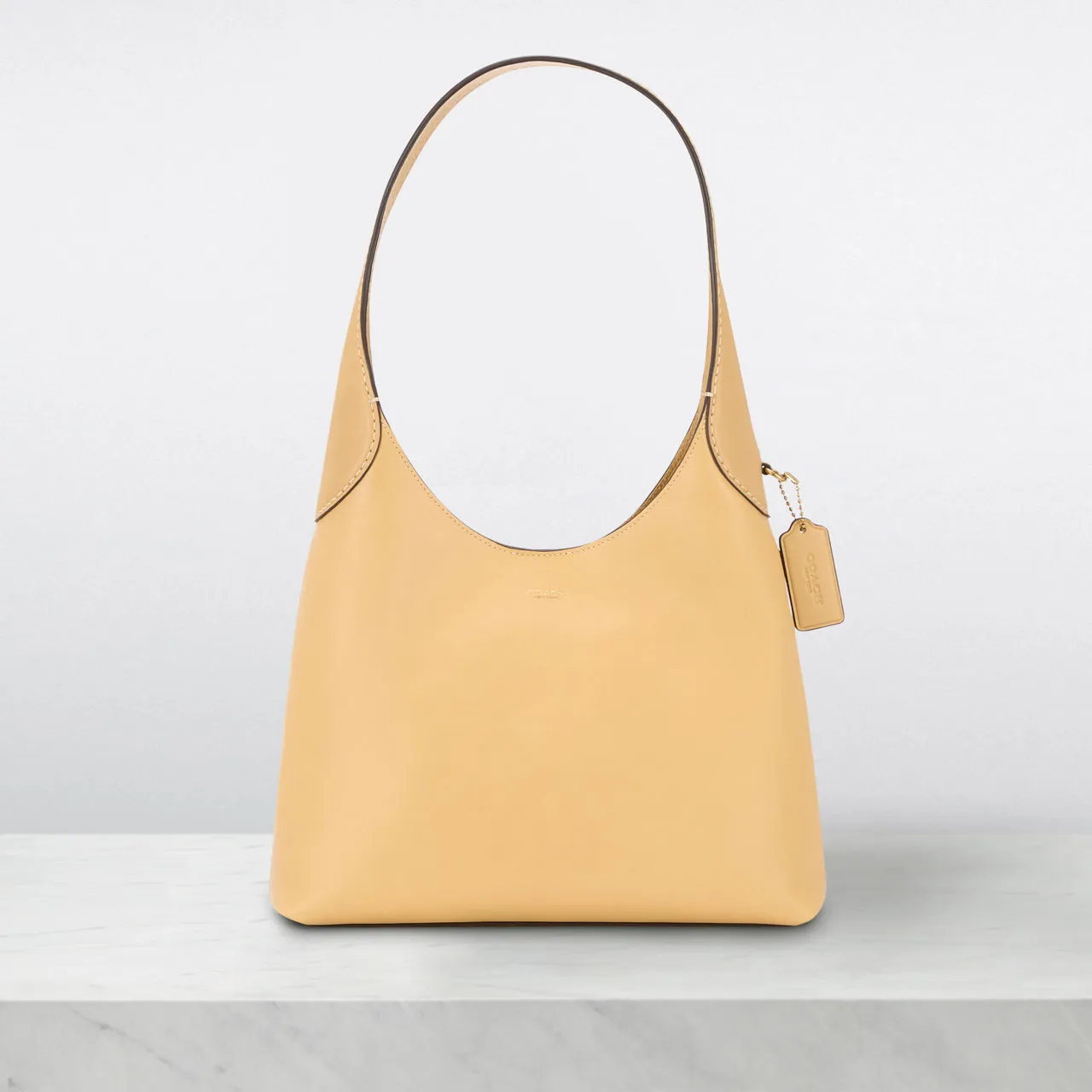 COACH Brooklyn Medium Shoulder Bag - Tan