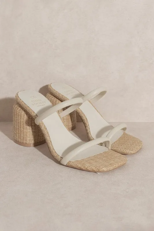 D-MARGARET-RAFFIA, HIGH HEEL, MULES