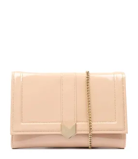 DIANA FERRARI Chante Clutch Nude Patent Smooth