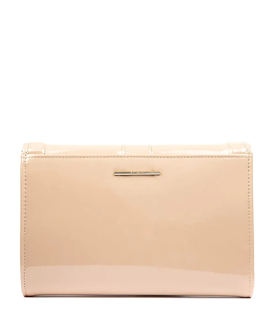 DIANA FERRARI Chante Clutch Nude Patent Smooth