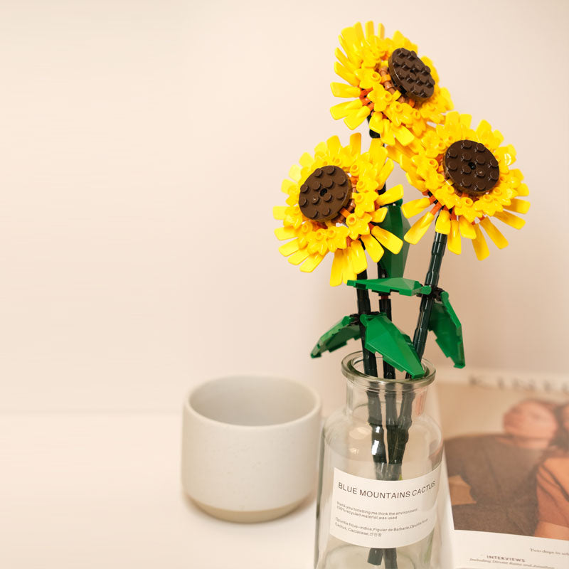 DIY Building Sunflower Blocks