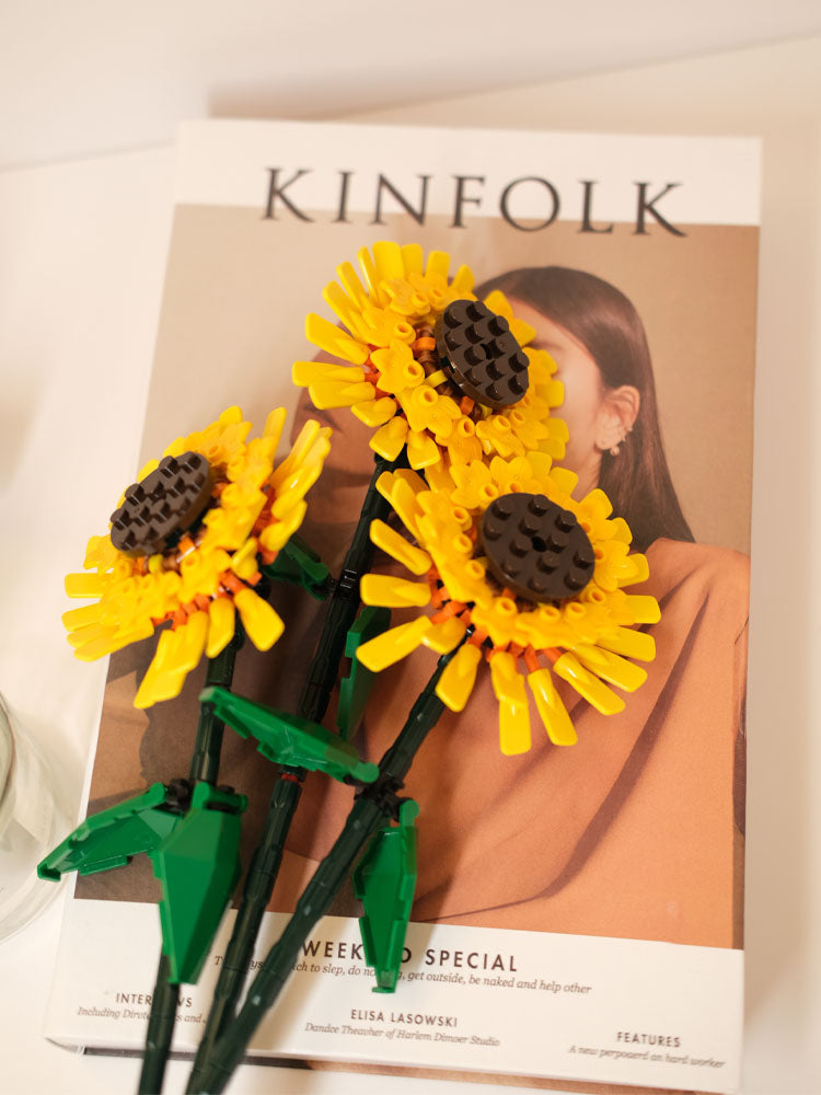 DIY Building Sunflower Blocks