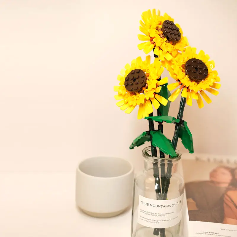 DIY Building Sunflower Blocks