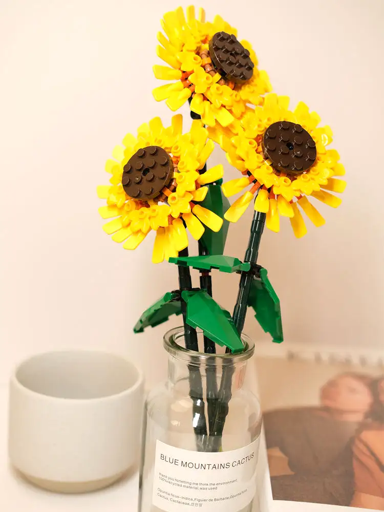 DIY Building Sunflower Blocks