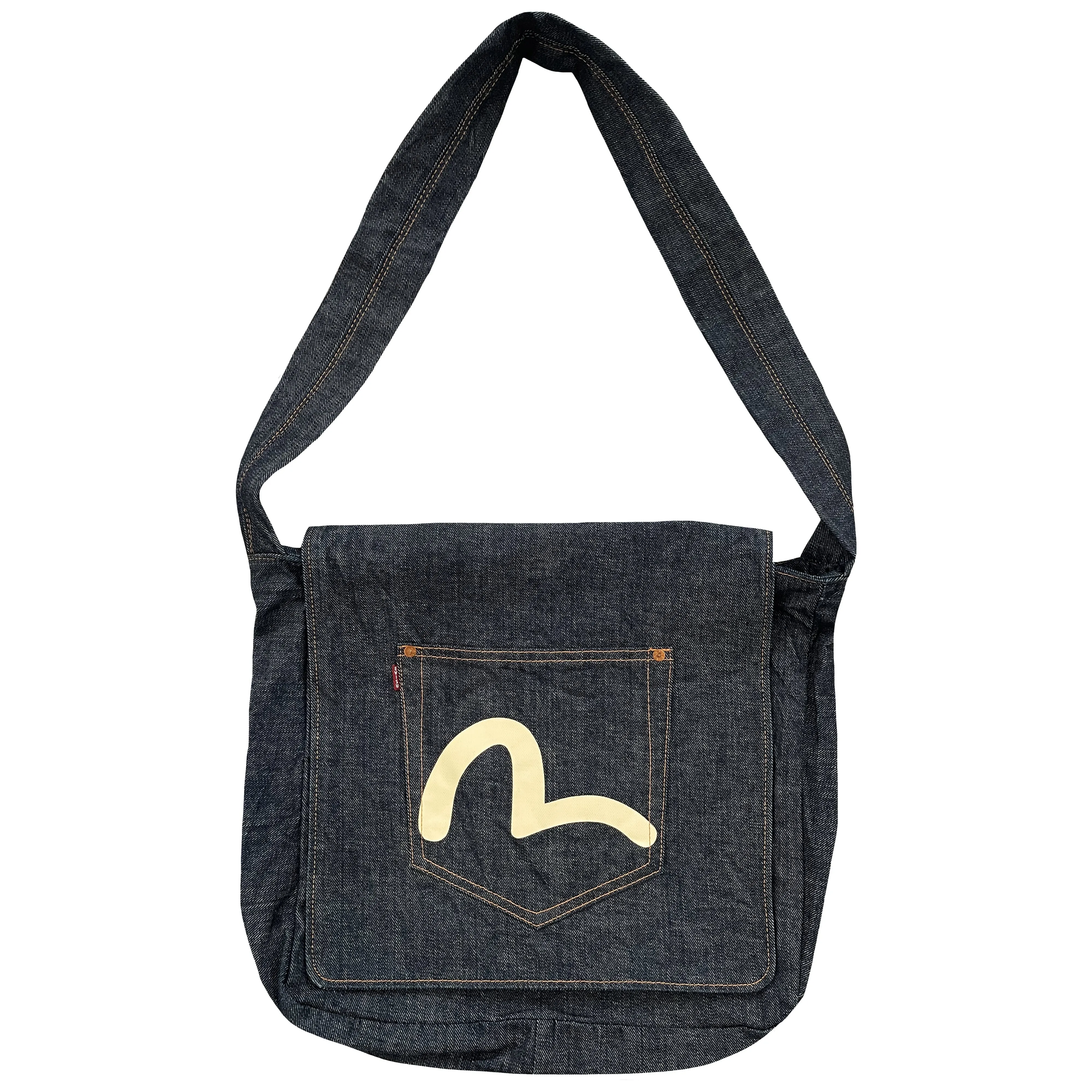 Evisu Denim Shoulder Bag