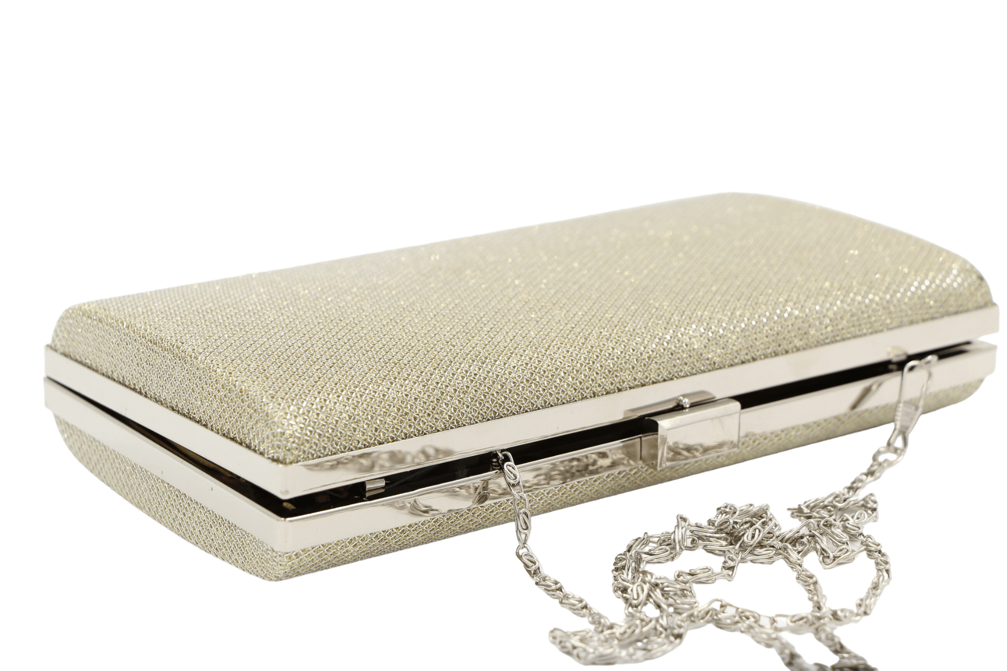 FABUCCI gold shimmer long clutch