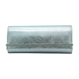 FABUCCI Silver Clutch Bag