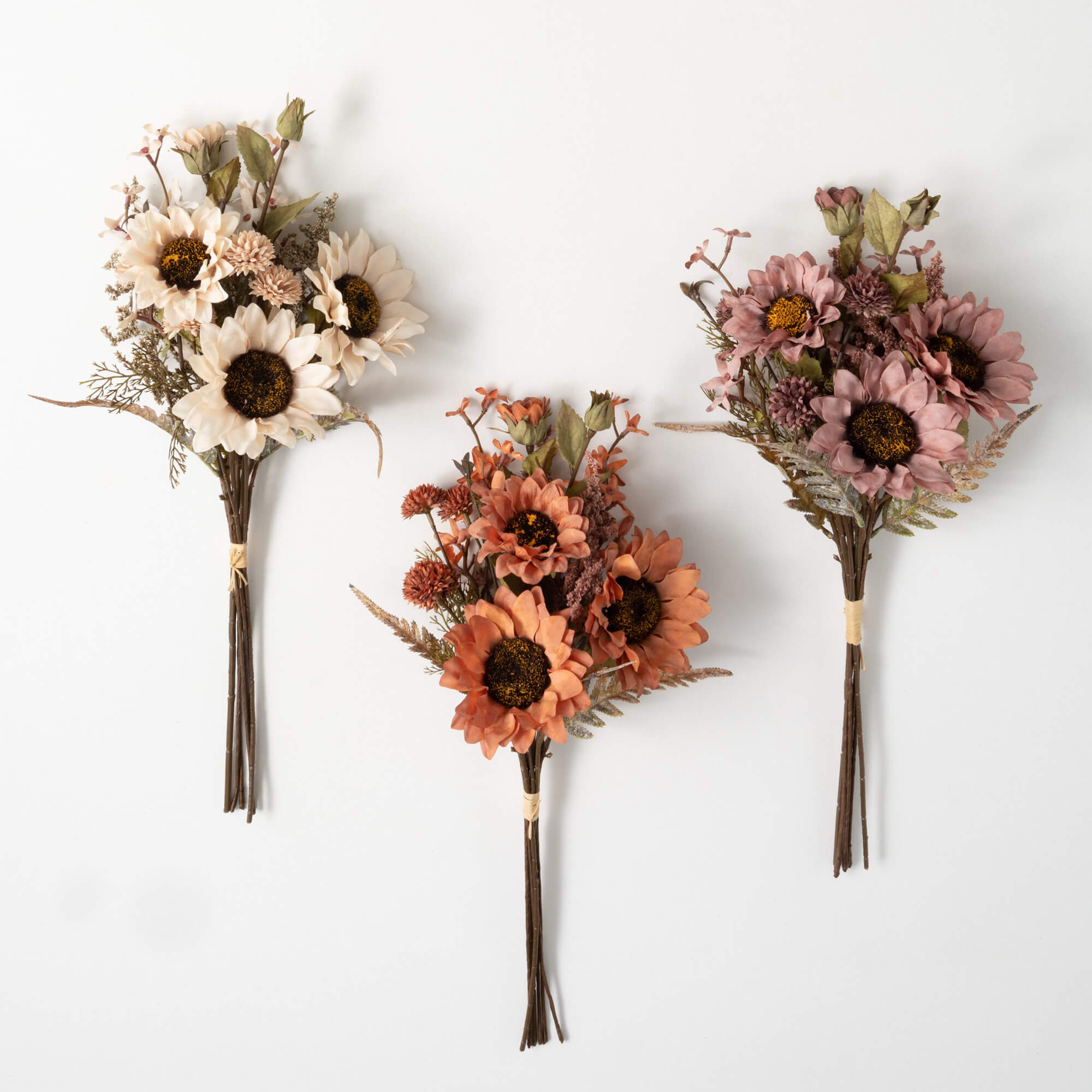 Fall Sunflower Bush Trio