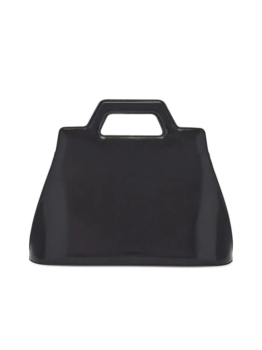 Gancini Leather Handbag