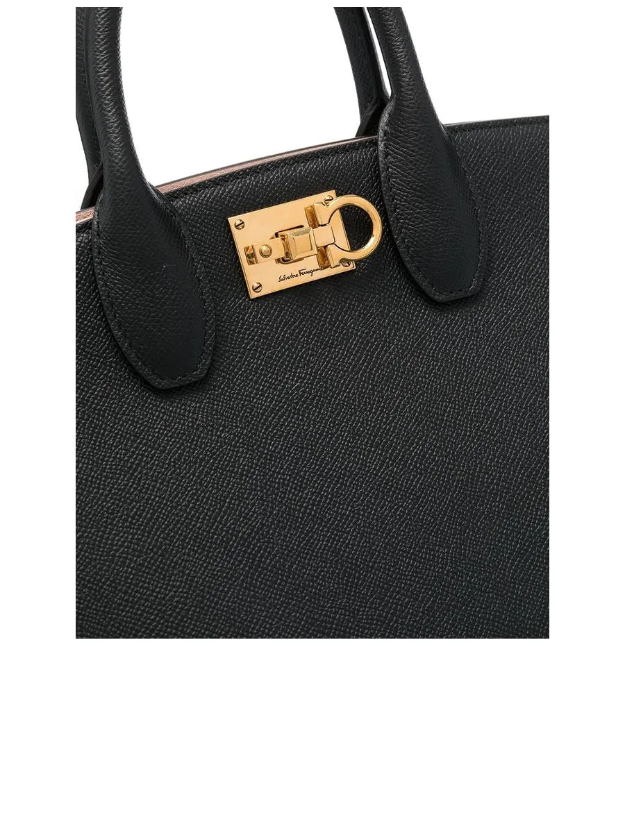 Gancini Plaque Handbag