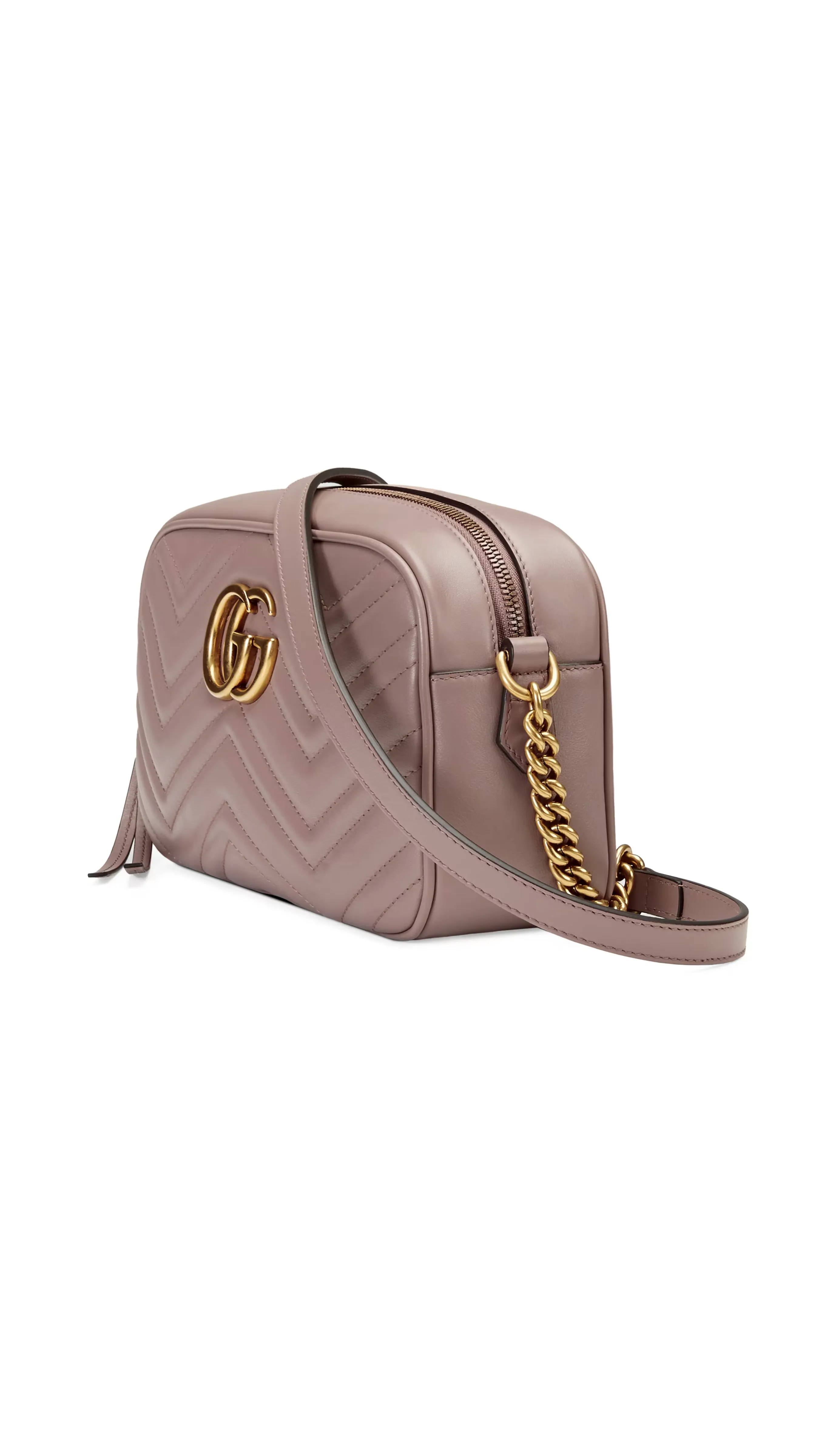 GG Marmont Small Matelassé Shoulder Bag - Dusty Pink