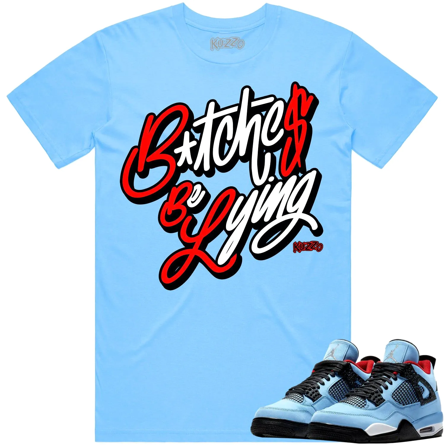 Jordan 4 Cactus Jack 4s Shirt to Match - RED BBL