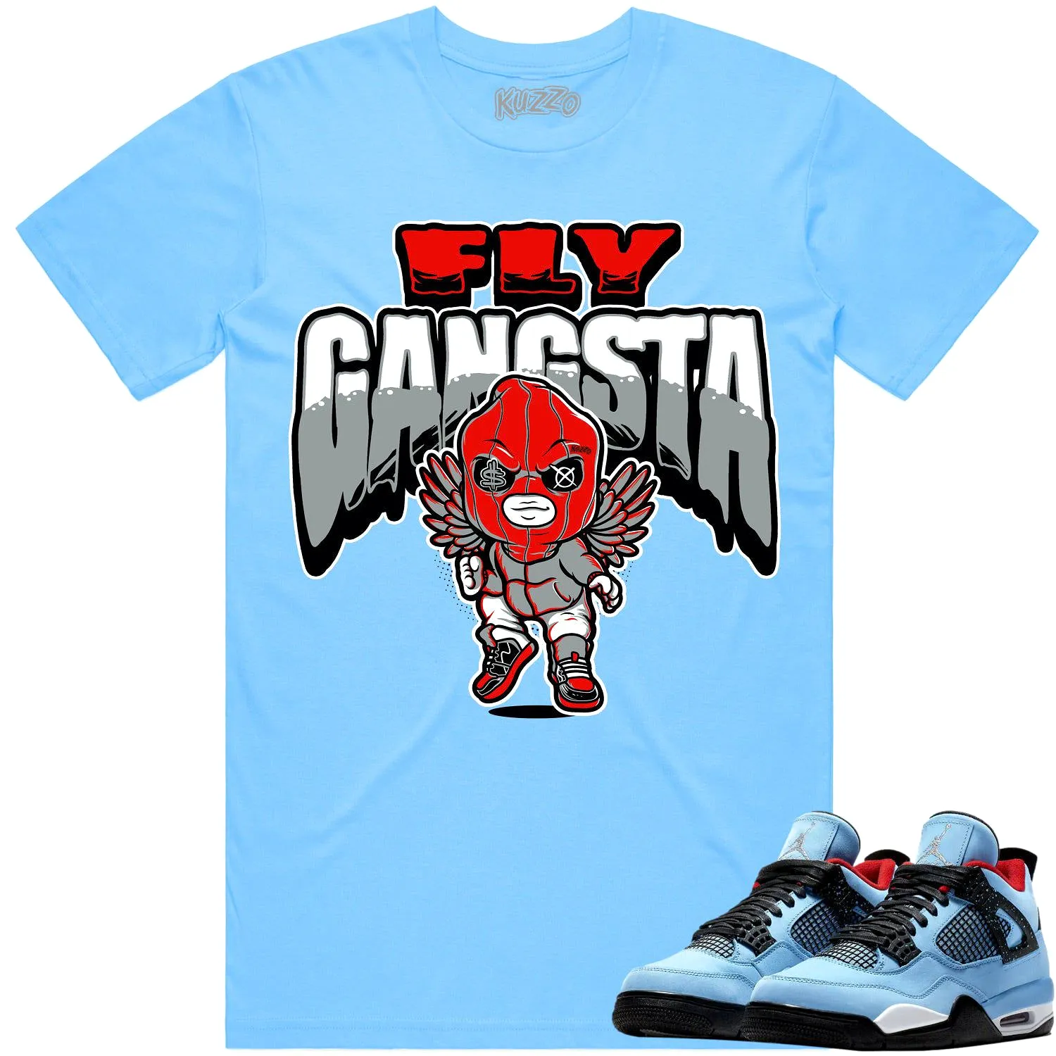 Jordan 4 Cactus Jack 4s Shirt to Match - RED FLY GANGSTA