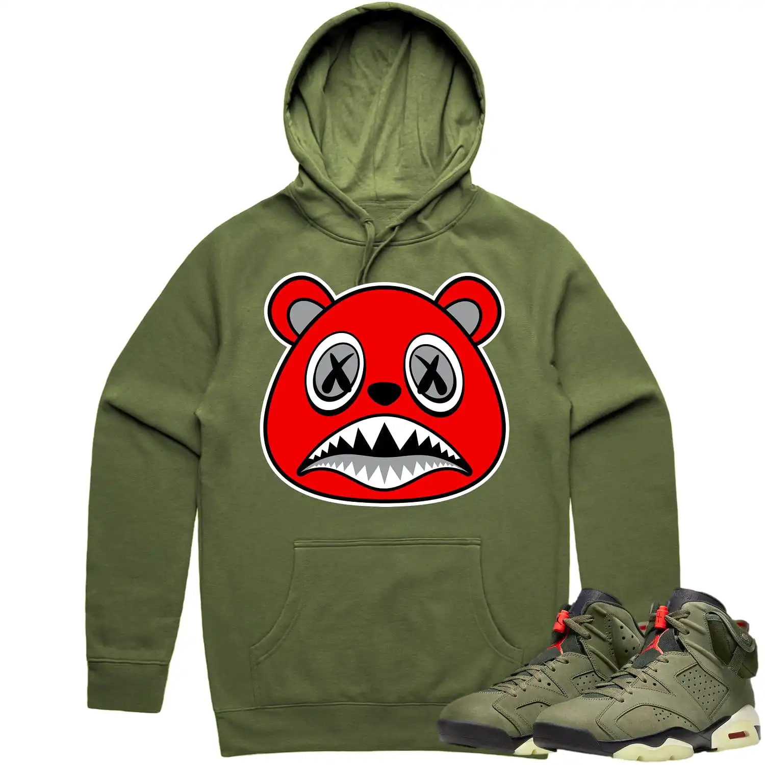 Jordan 6 Cactus Jack 6s Hoodie to Match - ANGRY BAWS BEAR