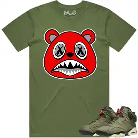 Jordan 6 Cactus Jack 6s Shirt to Match - ANGRY BAWS BEAR