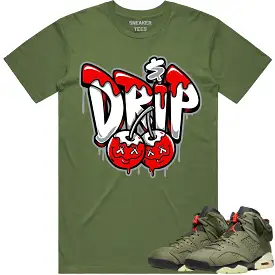 Jordan 6 Cactus Jack 6s Shirt to Match - RED MONEY DRIP