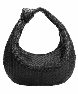 Katherine Extra Large Vegan Shoulder Bag - Black