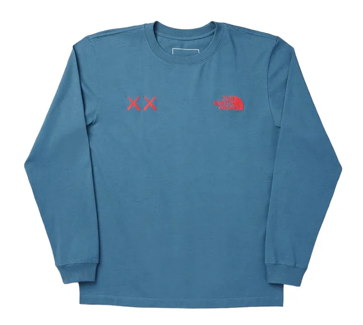 KAWS x The North Face L/S Tee Blue/Red