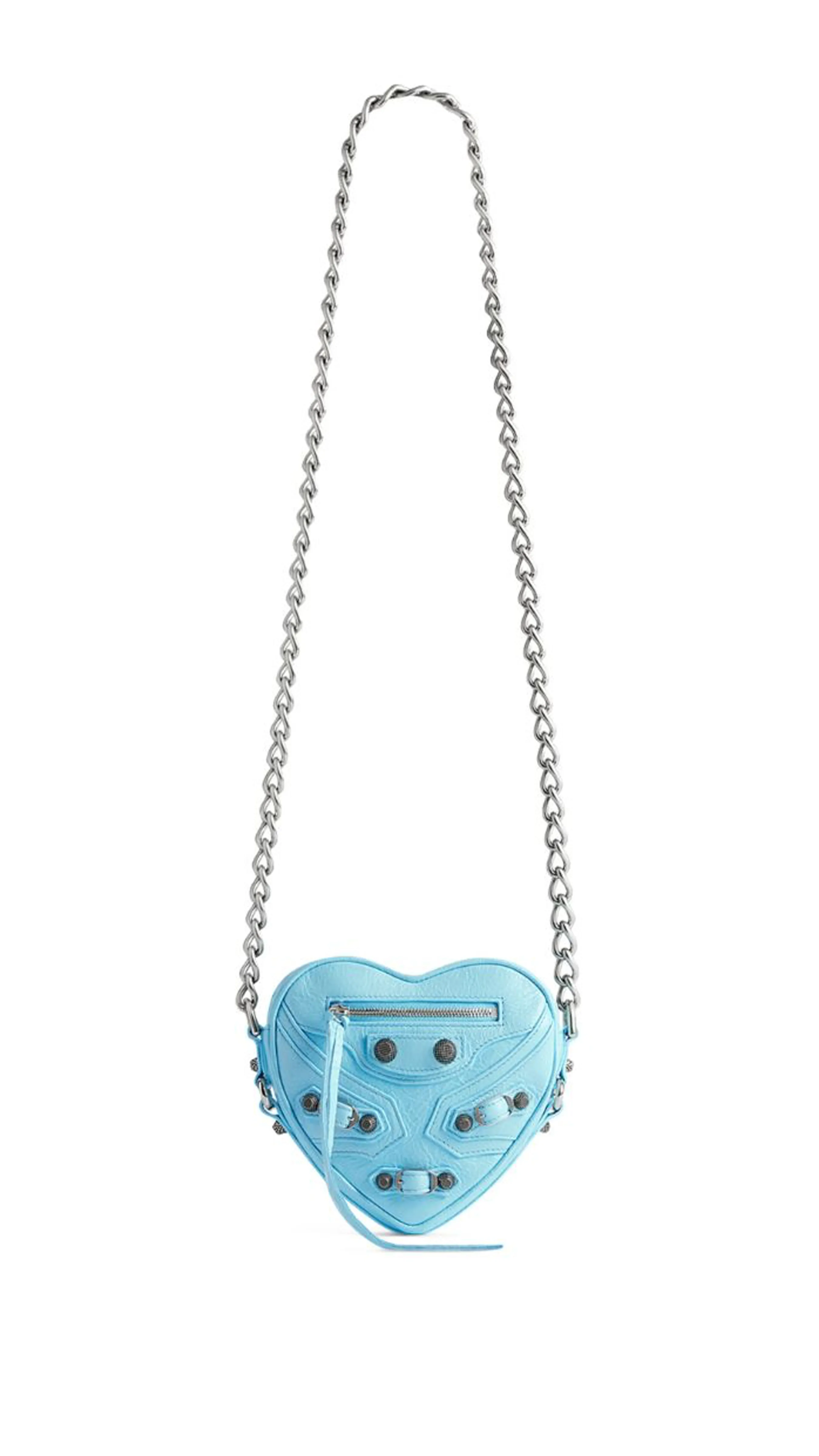 Le Cagole Heart Mini Bag - Blue