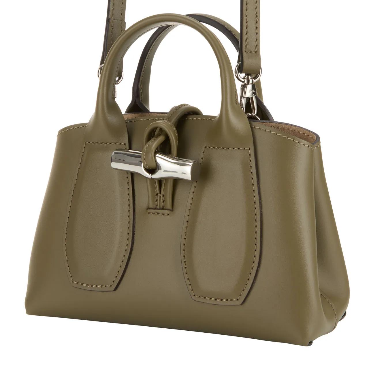 LONGCHAMP Le Roseau XS Shoulder Bag - Kaki