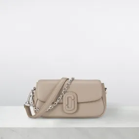 MARC JACOBS The Leather Clover Shoulder Bag - Cement