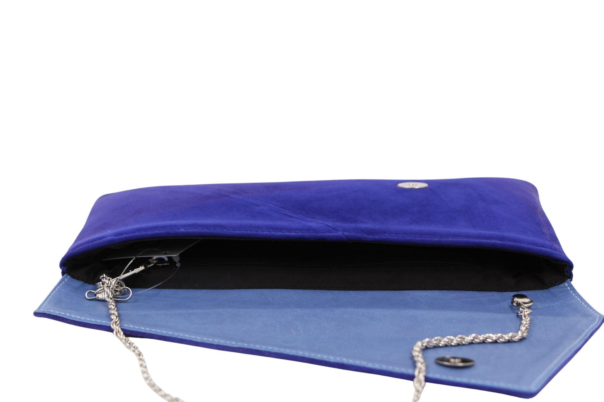 MARIAN Electric Blue Envelope Clutch Bag