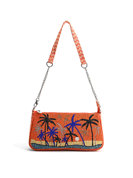 Miami Moonlit Palms Shoulder Bag