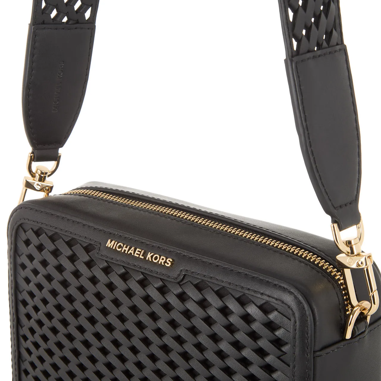 MICHAEL KORS Jet Set Camera Crossbody Bag - Black