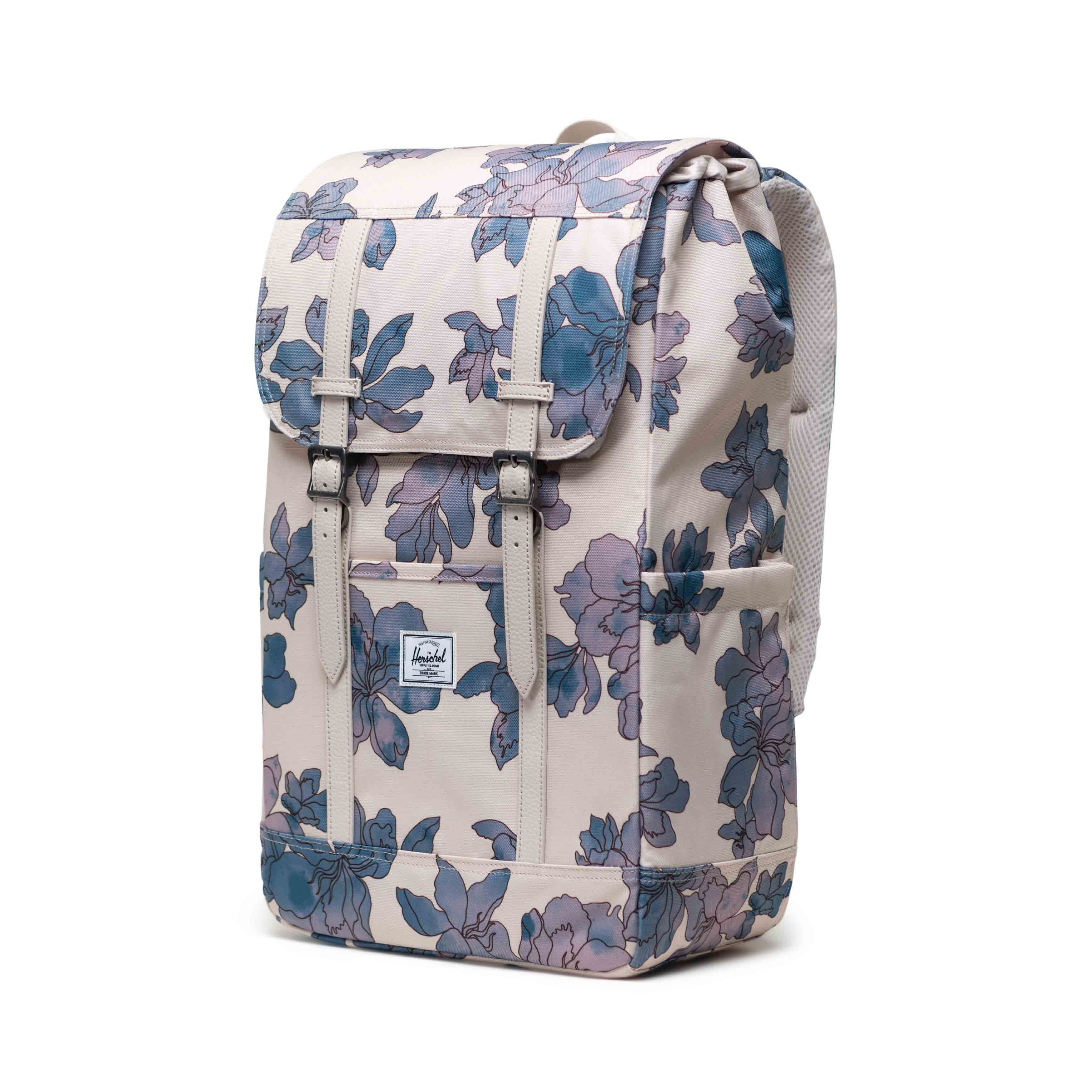 Mochila Herschel Retreat Moonbeam Floral Waves