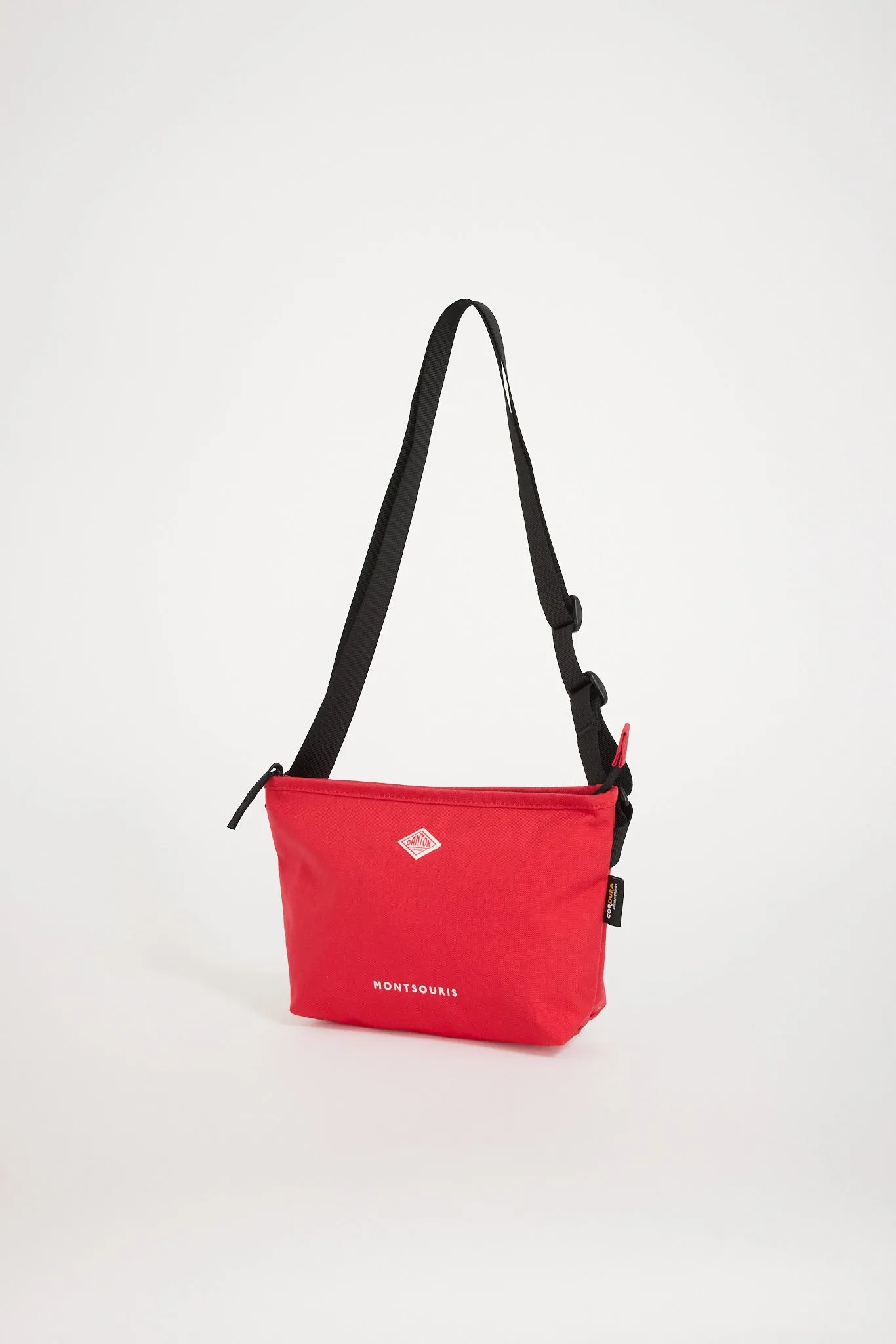 Montsouris Shoulder Bag Cordura Canvas Carmine Red