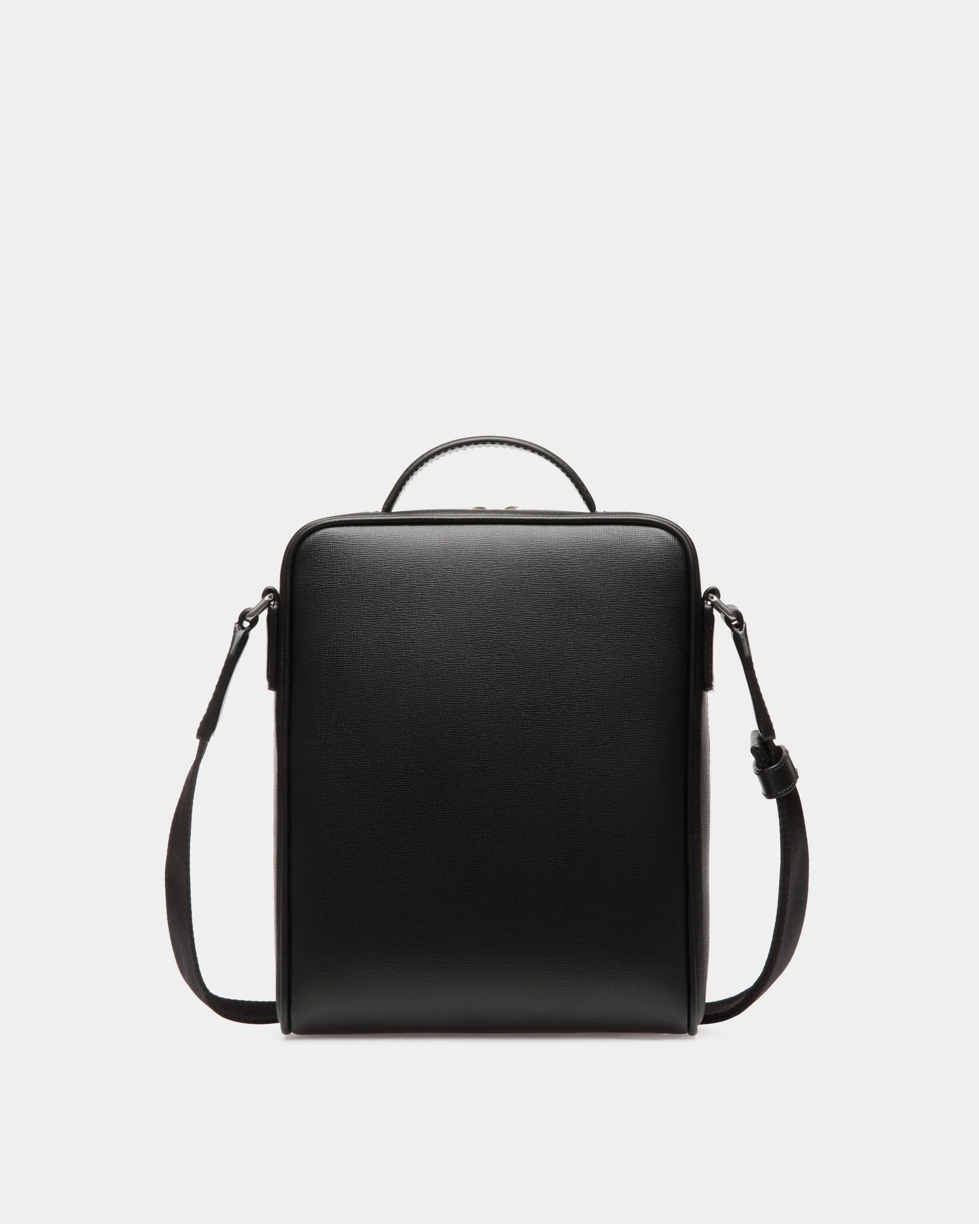 Mythos Crossbody Bag In Black Recycled Leather 