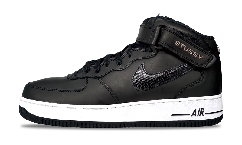 Nike Air Force 1 Mid Stussy Black White