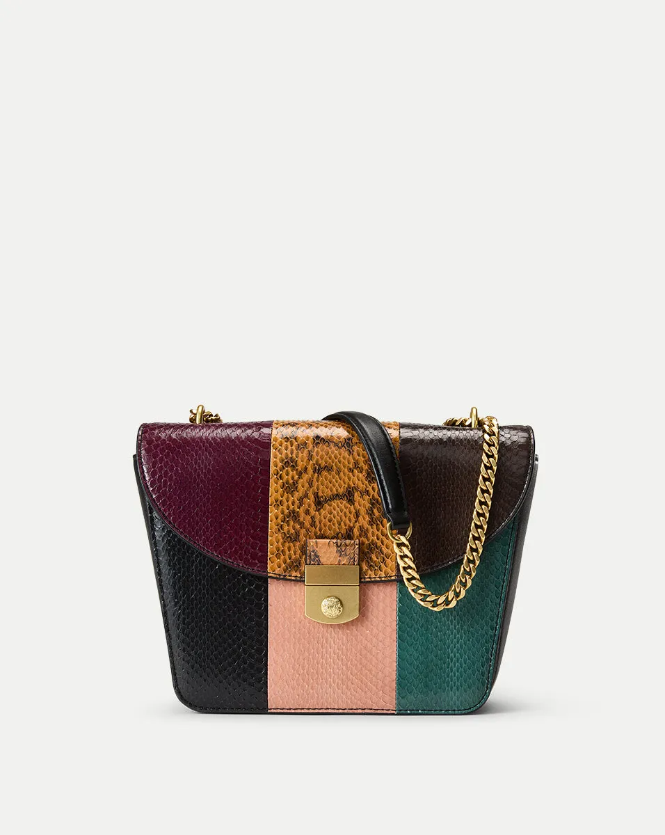 Patchwork Double Link Flap Bag