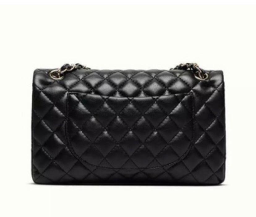 Quilted Boho Sheepskin leather Shoulder Bag