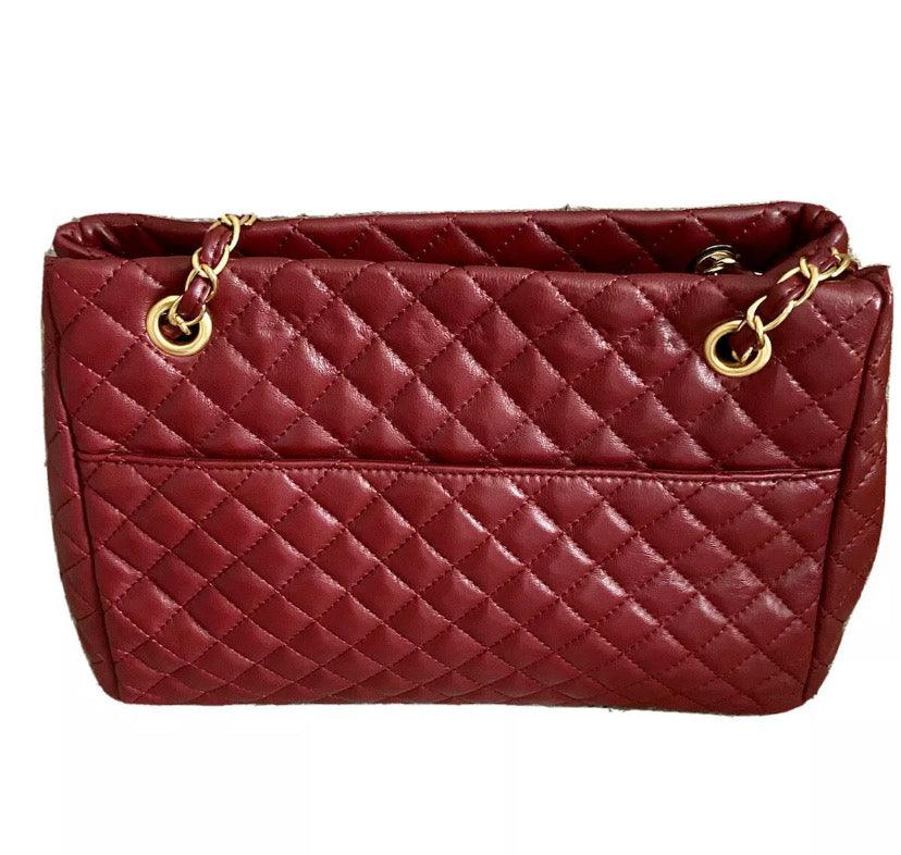 Quilted Lambskin Leather Shoulder Bag