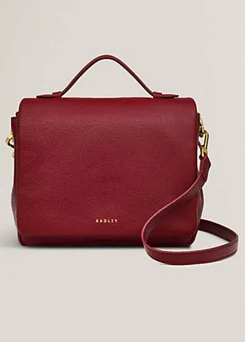 Radley London Weston Street Small Flapover Cranberry Crossbody Bag