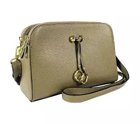 RB1011AQ |Shoulder Bag Genuine Italian Leather 25 x 17 x 10 cm