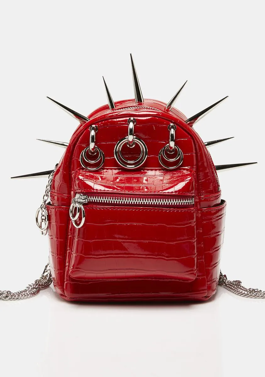 Red OG Spikey Mini Bag-