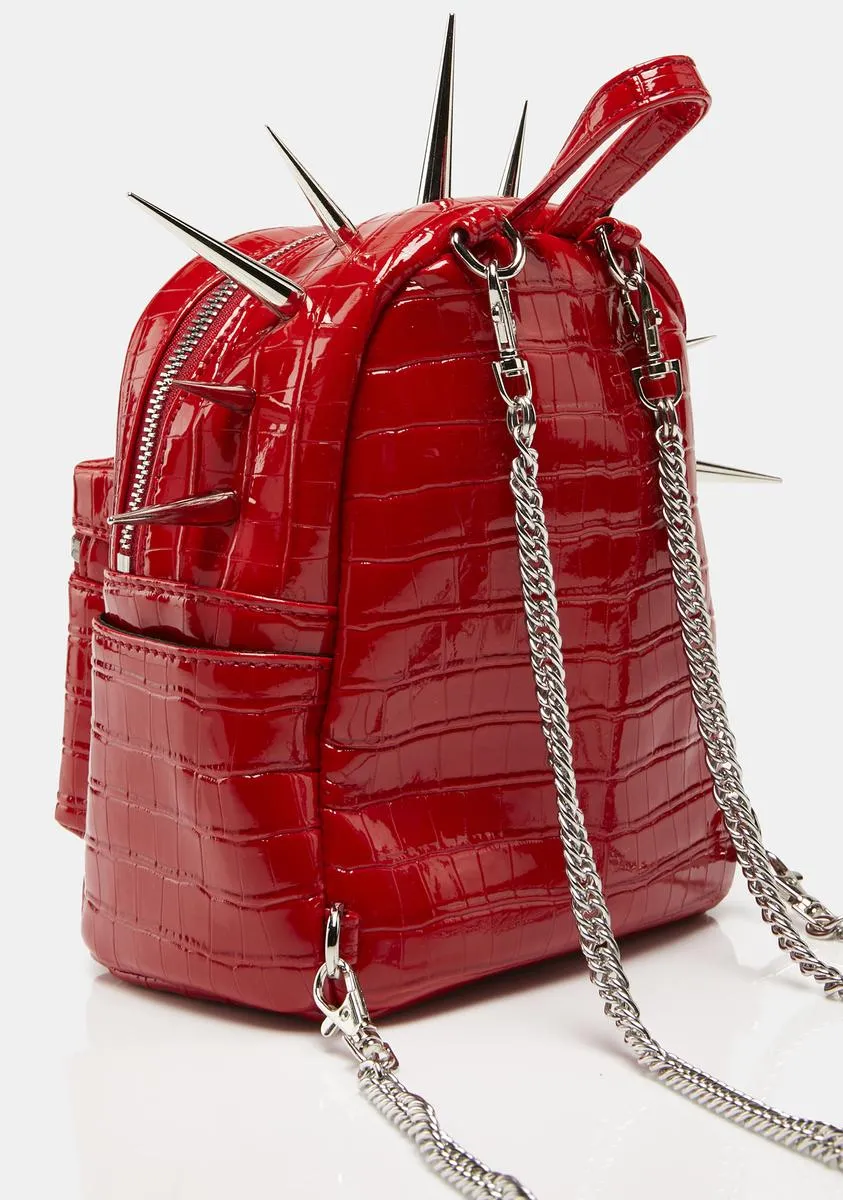 Red OG Spikey Mini Bag-