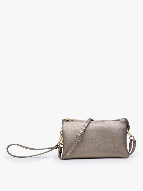 Riley Monogrammable 3 Compartment Crossbody/Wristlet