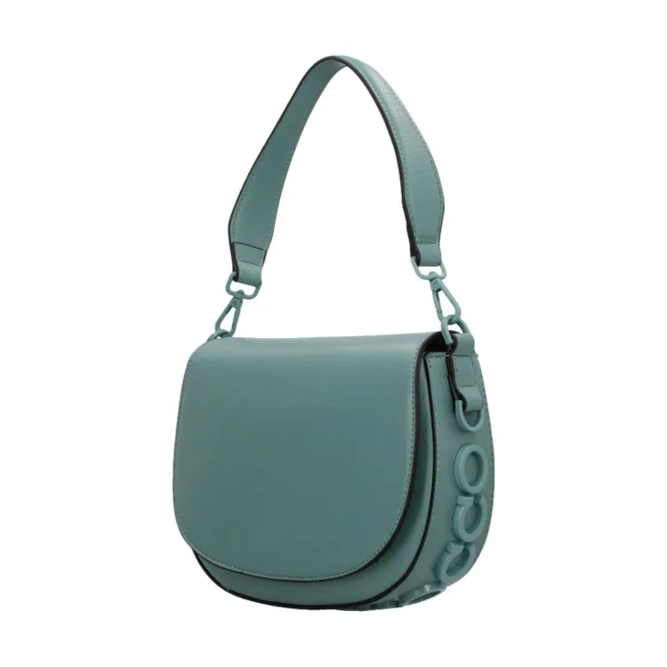 RoccoBarocco 10902 NINA Flap Bag Borsa a Mano Donna in Ecopelle Sky Blue